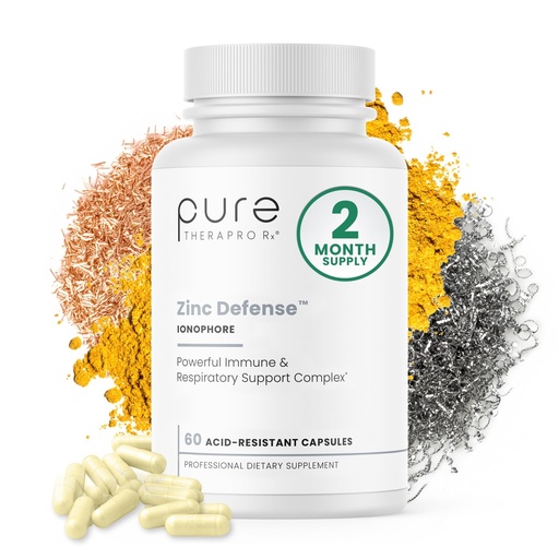 [BRSRMZQQAV5G2A32] Zinc Defense | Zinc + Copper + Quercetin | 60 Servings in Vegan Capsules | L-OptiZinc & Quercefit Ionophore | Chelated Minerals | Immune, Gut, & Hormonal Balance Support