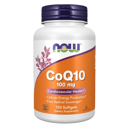 [BRSWIY32BQNBS2LA] NOW Foods Supplements, CoQ10 (Coenzyme Q10) 100 mg, Pharmaceutical Grade, Cardiovascular Health*, 150 Softgels