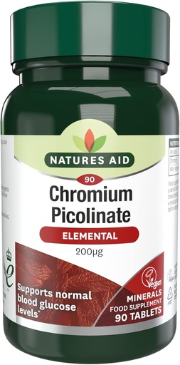 [BRSWIYQODJ7GCCTG] Natures Aid Chromium Picolinate