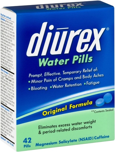 [BRSWIGDZAEAAAFL2] Diurex таблетки води, 42-Count (Pack of 2)