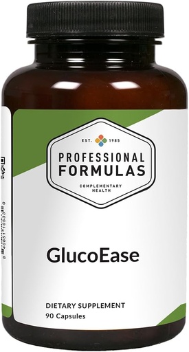 [BRSWKHD5B54BYHDO] Professional Formulas GlucoEase - with Goat's Rue, American Ginseng, Fenugreek, Gymnema & Chromium - Vegetarian, Gluten Free, Hypoallergenic, 90 Capsules