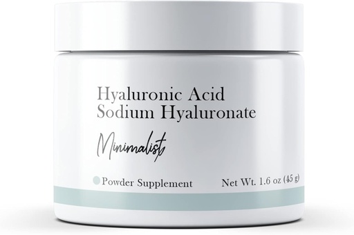 [BRSRMAD7OEIGOEY3] Minimalist Hyaluronic Acid (1.6 oz) Sodium Hyaluronate, Powder, Dietary Supplement