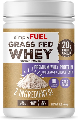 [BRSRAYIFCMPAY3DB] Đơn giản làFUEL 100% cỏ liên bang Whey Protein Powder - chỉ có 2 người không ăn, không được ăn, không được đường, không Soy, 20g Protin - Zero Sugar, không có sự tăng trưởng xe sạch - cơ bắp và tái tạo 1LBS