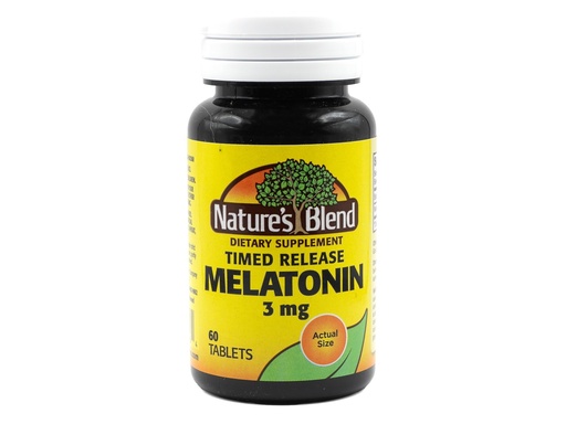 [BRSWIZQCCQCGKYDO] Melatonin Timed Release 3 mg 60 Tabs