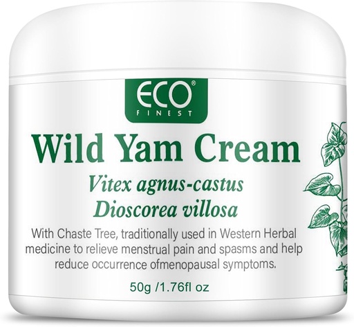 [BRSRAZYLOEHWGCLH] WFDL Wild Yam Cream for Hormone Balance, Organic Yam Cream with Chasteberry, Aloe & Vitamin E for Menopause Relief, Soothes Night Sweats & Hot Flashes, Eases Mood Swings (1.76 OZ)