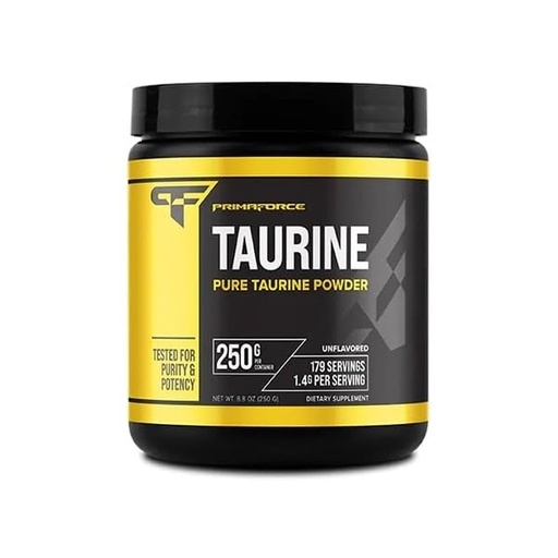 [BRSWIG3YBAFGOHTM] PrimaForce Taurine Powder, 250 Grams - Non-GMO & Gluten Free Supplement