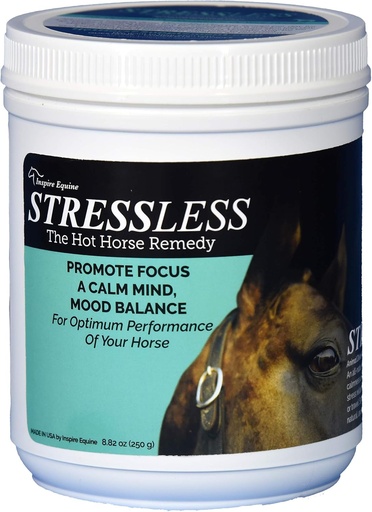 [BRSWGC32DIMWG3DP] StressLess Hot Horse Supplement - 60 Day Supply - Promotes Calm & Focus - All Natural