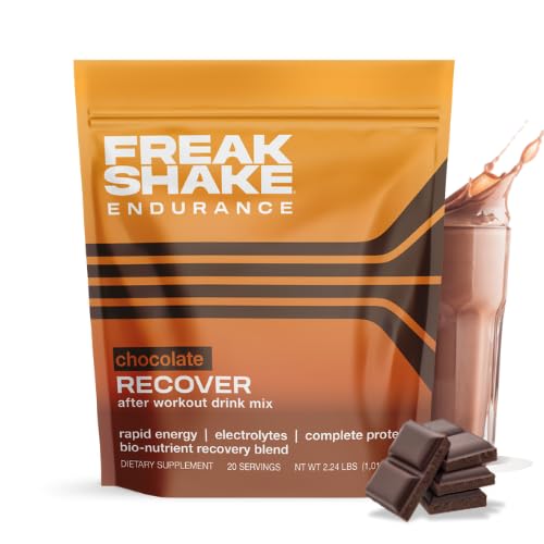 [BRSRAHA5DMDQGHL7] Freak Shake Post-Workout Drink Mix | Stimulates Aerobic Exercise Adapation During Recovery with Epicatechin & IsoQuercetin | Carbs, Electrolytes & Protein | Chocolate (20 Servings)