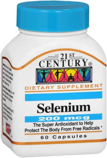 [BRSWIYQZCAIAYGA5] Selenio do século XXI, 200 mcg, 60 cápsulas