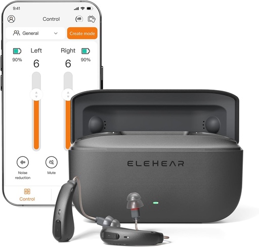 [BRSRAFQRDIFWGGT5] Alpha Pro Hearing Aids, Bluetooth OTC Hearing Aids for Seniors Adults, Smart Rechargeable Hearing Aid with AI Noise Cancellation, Bluetooth Enabled & App Control Hearing Aid, Comfortable Fit
