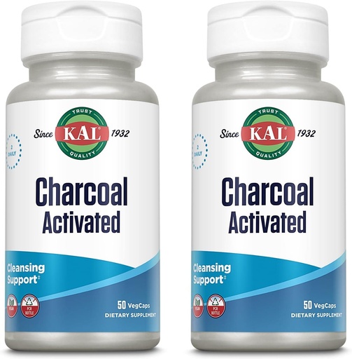 [BRSROZINDIHWGCT3] KAL Charcoal 280mg - 50 Capsules | Pack of 2