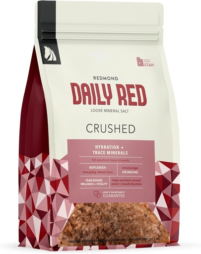 [BRSREZI2CEGQGHTZ] Daily RED Crushed - Mineral Supplement for Horses (5 LB Bag)