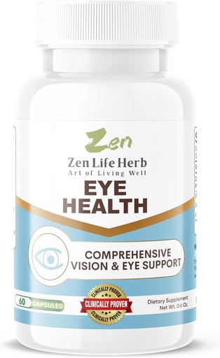 [BRSRAHYPOUJR43D2] Eye Health with Panax Notoginseng Astaxanthin Lutein and Zeaxanthin (60 Capsules)