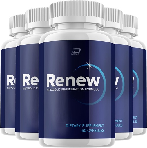 [BRSRAYAOBMBBE3YU] Renew Capsules Supplement, Renew Metabolic Regeneration Formula, Renew Pills, Renew Capsules Reviews, Renew Maximum Strength (5 Pack - 300 Capsules)