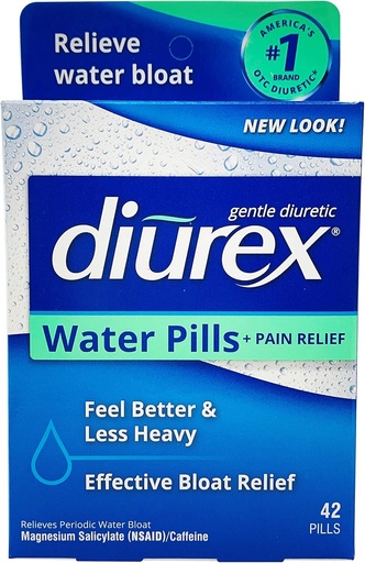 [BRSWIYI6CYMWAYL6] Diurex Wasserpillen, 42 Count Pillen (Pack von 3)