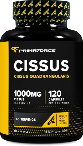 [BRSWIGAMOMDQEFTU] Estratto di Cissus Quadrangularis, 120 Capsule, 1000mg per Serving - Gluten Free, Non OGM