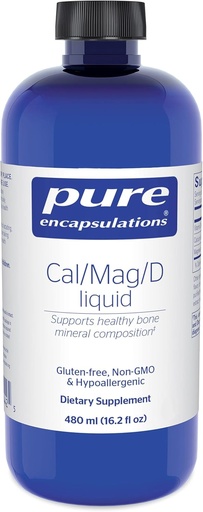 [BRSWI2YIBUNGKDI5] Pures herosiós Cal/Mag/D Calci, Magnesium i Vitamina D en una Formíquid Conveníd Form uz 16.2 fl.