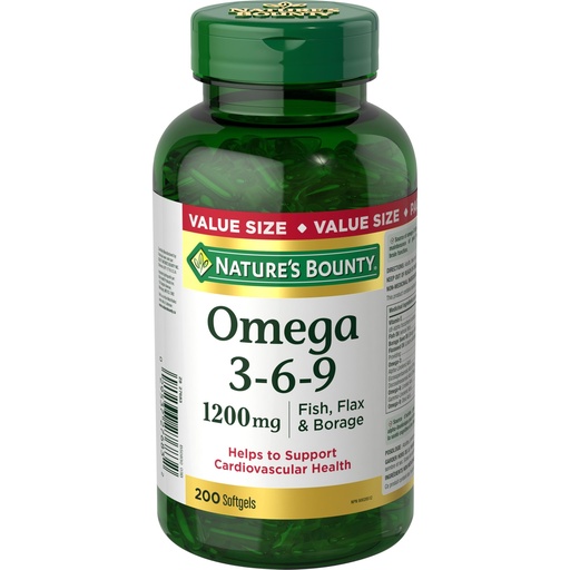 [BRSWIEAEAYAGKDTA] Nature's Bounty Omega-3-6-9 1200mg 200 count