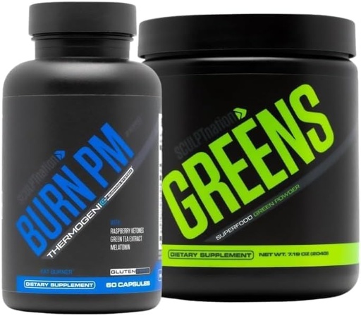 [BRSROAYZB4BWEDTP] Sculpt Nation by V Shred Burn PM and Premium Greens Bundle