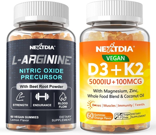 [BRSRA234CUMBOHTG] Vitamin D3 K2 + L Arginine Gummies