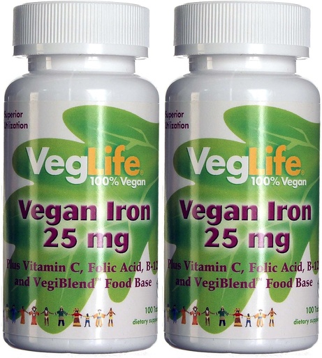 [BRSWIGT5BJ6R4ALM] VegLife Vegan Iron 25 mg