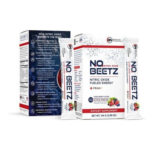 [BRSRMBQ5DF7QY2TA] N.O. Beetz Nitric Oxide Fueled Energy Boost Supplement, Hydration & Cellular Energy Production Enhancer, Blend of Vitamins and Minerals (30 Servings)