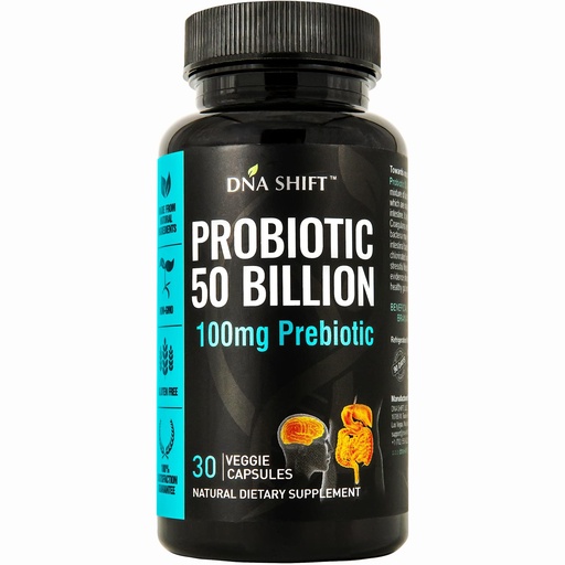 [BRSWKFICAZ6QOH3A] Probiotics 50 Billion - 11 Strain Live Probiotic Prebiotic for Men & Women - Best to Support Digestive & Immune Health. with Lactobacillus Gasseri - Guaranteed Potency to Expiration