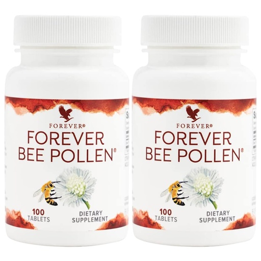 [BRSWYYD3DECG2333] Forever Living - Bee Pollen - Energy and Nutrition with Bioactive Compounds - Vegetarian and Gluten-Free - 100 Tablets (Pack of 2)