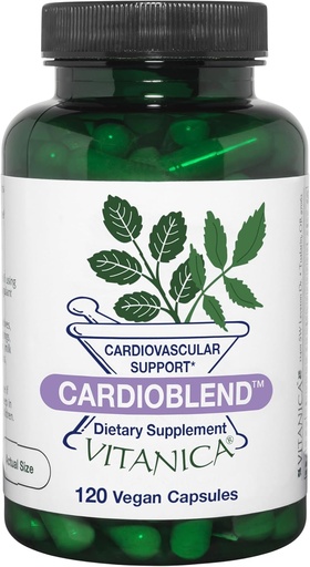[BRSWIZQ6OUPGKFLU] Vitanica CardioBlend, Cardiovascular Support, Vegan, 120 Capsules