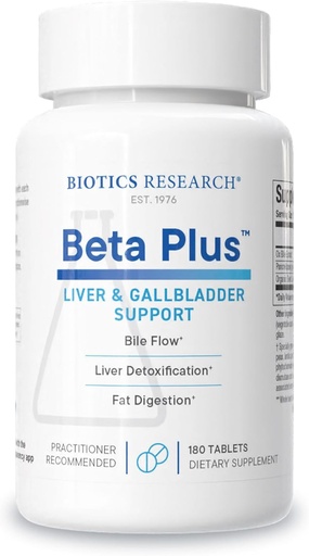 [BRSWIYYZDINBUDQ7] Біотика Дослідження Бета-PlusTM Nutritional Ox Bile Сільз Дайджест Enzymes Supplement Для Bile Production Для No Gallbladder-Підтримує загальну функцію печінки, Aids Fat Divion, Supplies Beta 180 Tabs