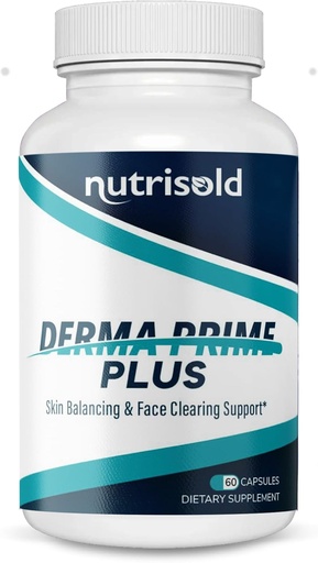 [BRSRAYAFC4BGOET2] Derma Prime Plus - Skin Balance & Face Clearing Support I Anti Aging Supplement I for Clear Smooth Skin, Healthy Hair & Nails I Improve Skin Health I Rejuvinating Complex I (1)