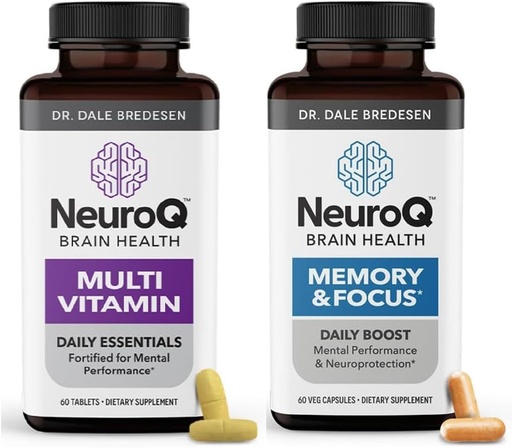 [BRSRAYL7OV6BMCTZ] LifeSeasons NeuroQ Memory & Focus with Multi-Vitamin - Boosts Cognitive Performance & Healthy Brain Function - Supports Immunity - 120 Capsules