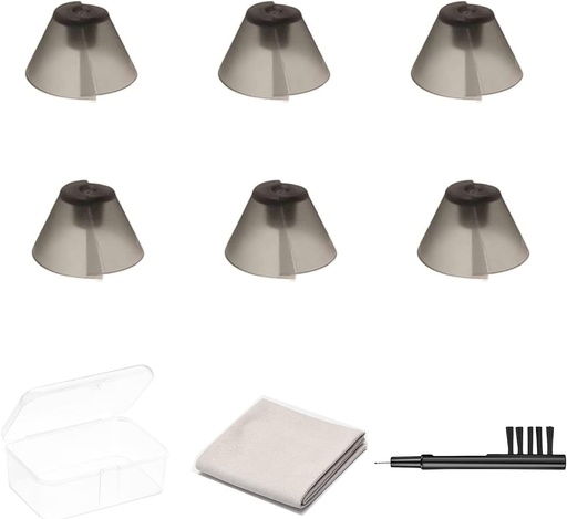 [BRSRMAYKOUIREE3B] 6 Counts GN Resound Sure Fit Hearing Aid Domes for Standard Receiver BTE Hearing Amplifier Ear Tips Domes