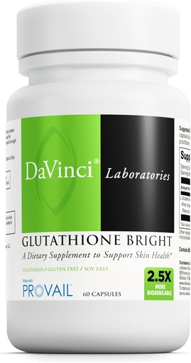 [BRSROHANDN6B62DB] DAVINCI Labs - Glutathione Bright - 60 Capsules