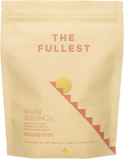 [BRSRA234OEMBGDLO] THE FULLEST - Saffron Latte 30 Day Supply - Saffron, Cardamom, and Coconut Milk Based Wellness Powder for Mood and Sleep Support, Sugar-Free, Vegan, and Gluten-Free, 30 Servings