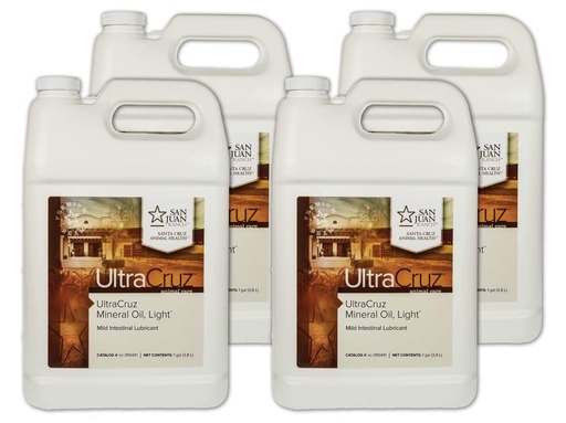 [BRSWGA32CB7B6DY4] UltraCruz - sc-395544 Mineral Oil Light Supplement för hästar, boskap och hundar, 4 x 1 Gallon