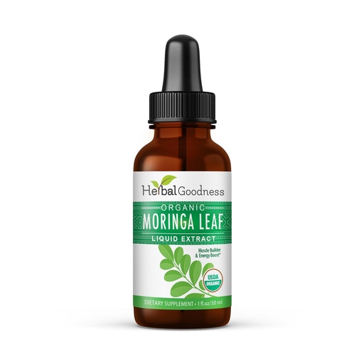 [BRSWGAYDOZ6AA23A] Herbal Goodness Moringa Extract Liquid Drops 1 Fl. oz - Superfoods Tincture for Energy & Immune Support, Organic and Highly Bioavailable Alternative to Moringa Capsules & Powder, Non-GMO Vegan