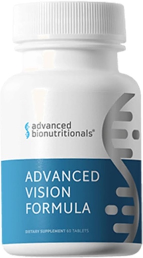 [BRSRMHQPOYCB6GTO] Advanced Bionutritionals – Advanced Vision Formula Supplement, Healthy Vision, Eye Function Support, Eye Vitamins, Lutein, Zeaksantin, Vitamin A, C, Cink, Gluten Free, Dairy Free, Vegan (60 tablet)