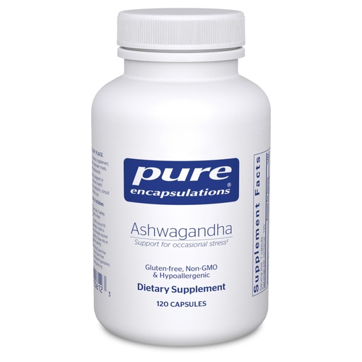 [BRSWIY37B4ABQYLM] Pure Encapsulations Ashwagandha - 500 mg Ashwagandha Extract - Metabolism & Stress Support - Immune Support - GMO Free & Vegan - 120 Capsules