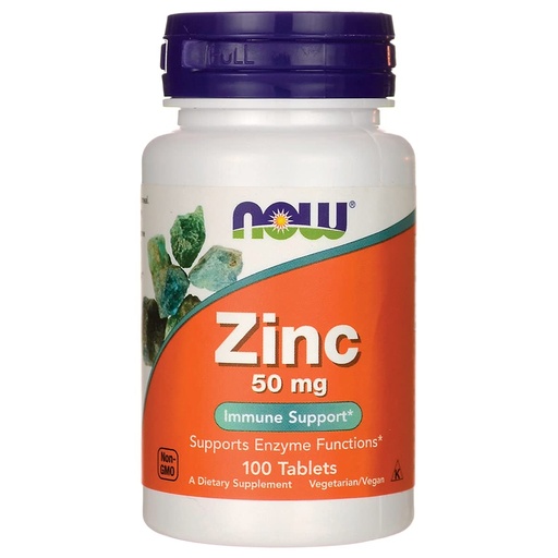 [BRSWIY32BQPBM2TK] NOW Foods Zinc Gluconate, 100 Tablets / 50mg