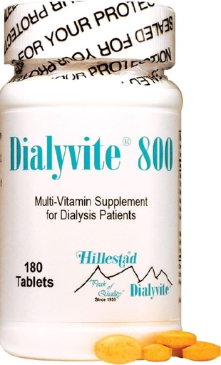 [BRSROAYTOUCWA236] Dialyvite 800 Multi-Vitamin Supplement for Dialysis Patients, 180 Tablets