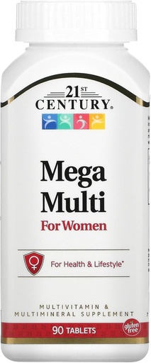 [BRSWIY37BQHGY3A5] 21st Century Mega Multi for Women Tablets, 90-Count (22659)
