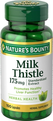 [BRSWIYAQOF7B63A5] Nature'S Bounty Nature Bounty Milk Thistle 175Mg, 100 Capsules