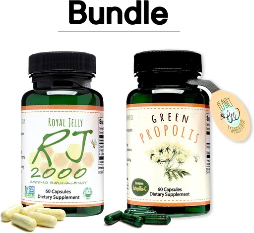 [BRSWYH35OZYBYELL] Greenbow Royal Jelly 2000mg Equivalency – Non GMO Made with Organic Royal Jelly_60 caps Green Propolis – Genuine Brazilian Green Propolis, Contains Artepillin C_60 caps