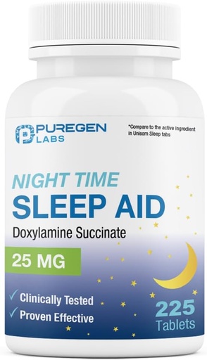 [BRSROBDRBZ5AKEL6] Firtygen Labs Doxylinine Scinchate 25mg | Nighttime Ahidia | Zecure & values | Non-Habit Forming Aid Aid Aidation | ผลิตใน USA | 225 Tablets