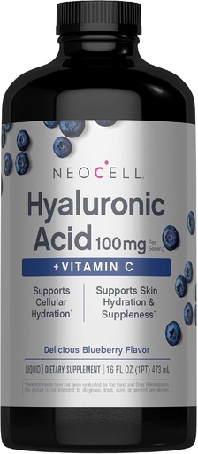 [BRSWIYALA4NWMAY5] NeoCell Hyaluronic Acid Liquid with Vitamin C, Berry, 16 Fl Oz (Pack of 1) - Packaging May Vary
