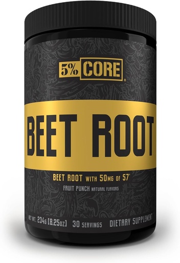 [BRSW2AIDOUBWY2TV] 5% 营养 有机核心甜菜根 Nitric Oxide Beet Root Powder Pre Worktive + 6000mg Beet Root 提取 → Vegan & Keto + 30 services (Fruit Punch) (英语).
