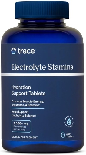 [BRSWG2Q2A4CBQFI4] Trace Minerals Electrolyte Stamina - Heart Health & Hydration Support - Electrolyte Supplement Aids Muscle Cramp Relief & Endurance - Mineral Supplement with Magnesium - 300 Tablets (50 Servings)