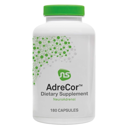 [BRSWIYLYAYBRKCQ5] Neuroscience AdreCor - Adrenal Support Supplements with Rhodiola, L-Tyrosine, B Vitamins & Magnesium - Cortisol Detox for Women & Men for Stress Fatigue and Energy Support (180 ct)