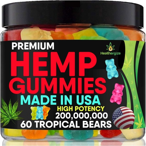 [BRSROATQCACQMD3K] Hemp Gummies for Night, Gummy Bear Edibles, Rest and Relax,Sleep Support, High Potency Omega Oil for Nap-Made in USA